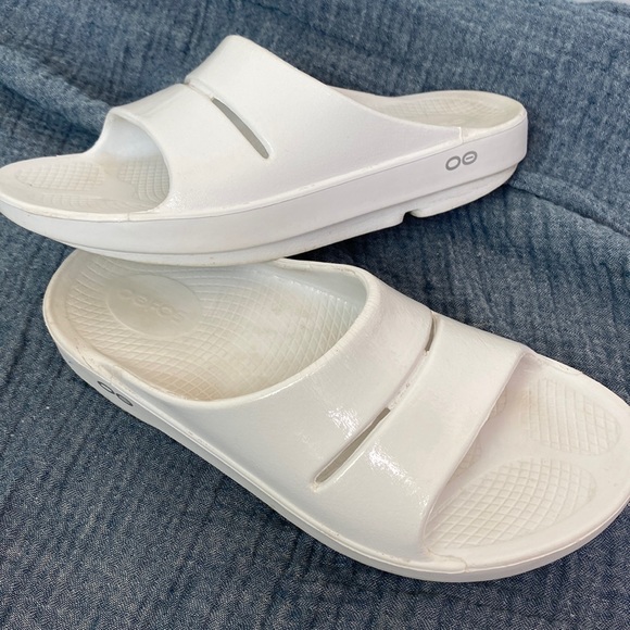 OOFOS Shoes Oofos Ooahh White Slide Poshmark